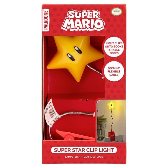 Super Mario Light Super Star Clip 33 cm