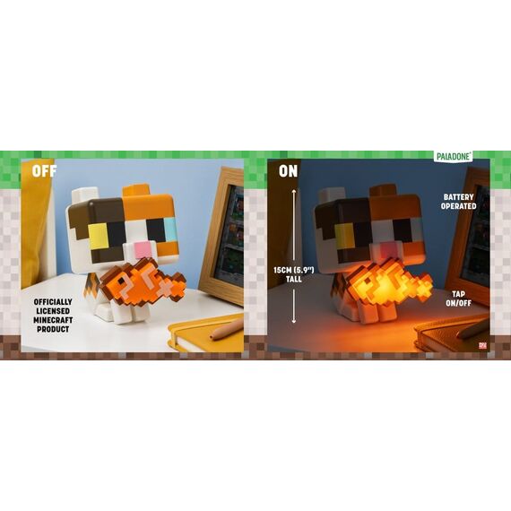 Minecraft GloBuddies Light Cat 15 cm
