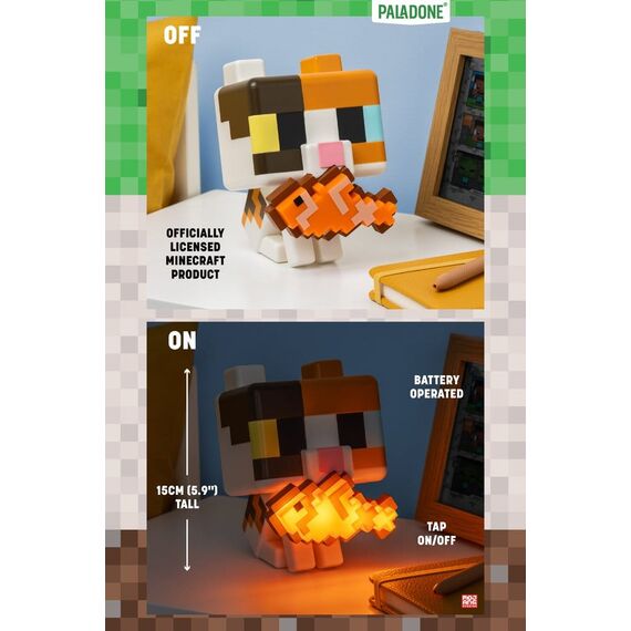 Minecraft GloBuddies Light Cat 15 cm