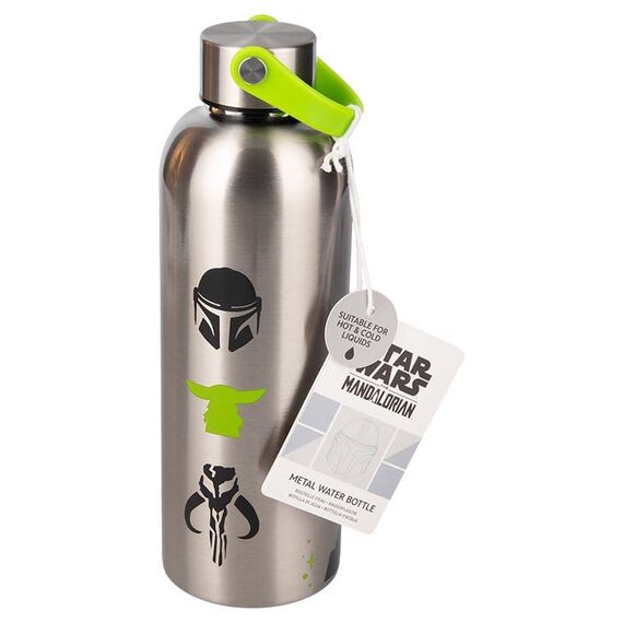 The Mandalorian Metal Water Bottle Mandalorian & Grogu