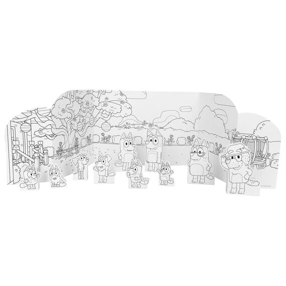 Bluey Colouring and Play World Set
