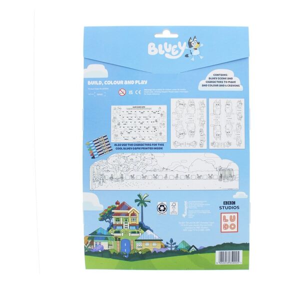 Bluey Colouring and Play World Set