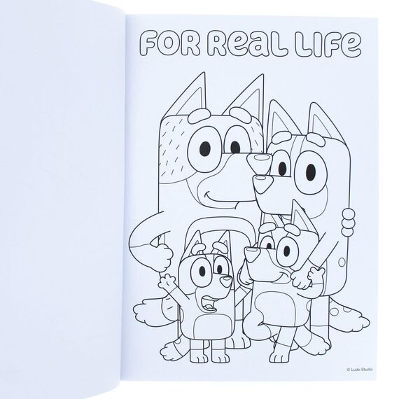 Bluey Colouring Book A4 & Sticker Set