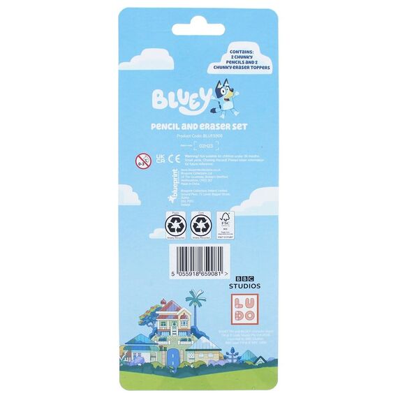 Bluey 4-Piece Stationery Set
