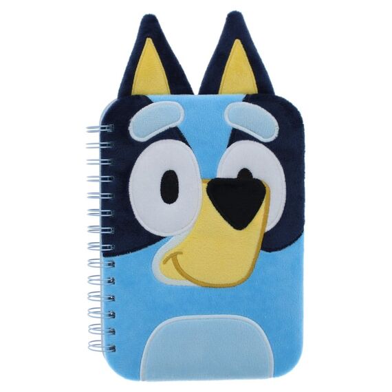 Bluey Plush Notebook Blue