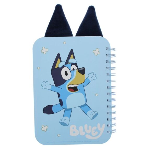 Bluey Plush Notebook Blue
