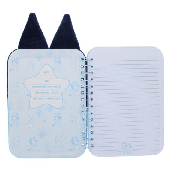 Bluey Plush Notebook Blue