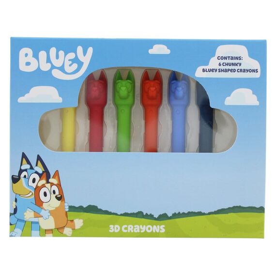 Bluey Wax Crayons 6-Pack