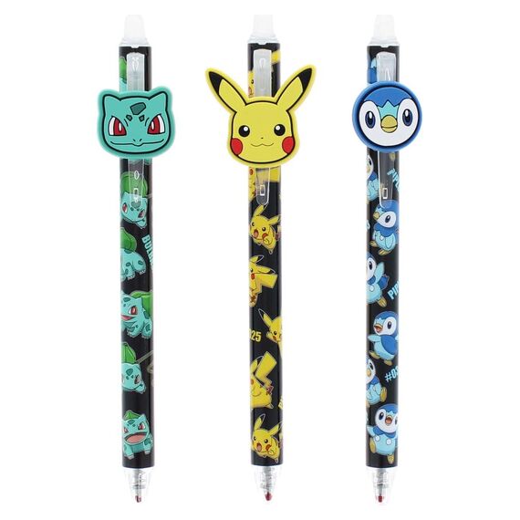 Pokémon Erasable Gel Pens 3-Pack