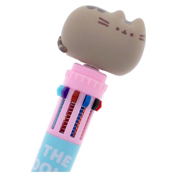 Pusheen Multi Colour Pen Spinny By The Pool Blue