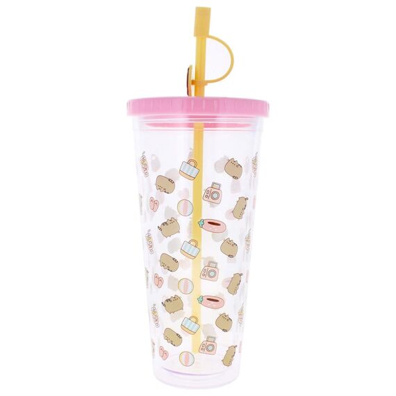 Pusheen Tumbler with Straw 700 ml