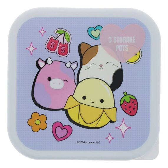 Squishmallows Snack Boxes 3-Pack