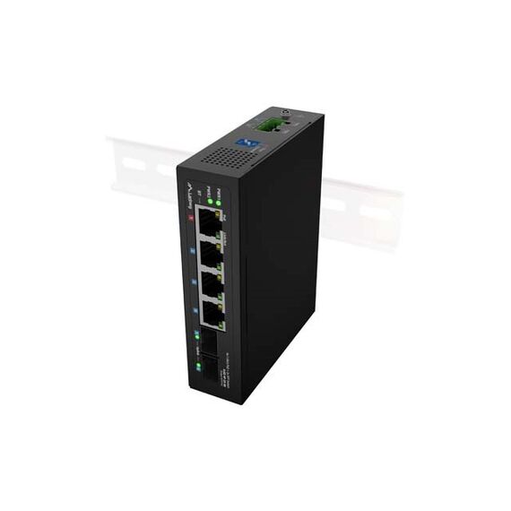 LANBERG ILGE-4P-2S-90 LIGHT INDUSTRIAL POE SWITCH 1XBT 3XAT 2XSFP DIN GIGABIT ETHERNET