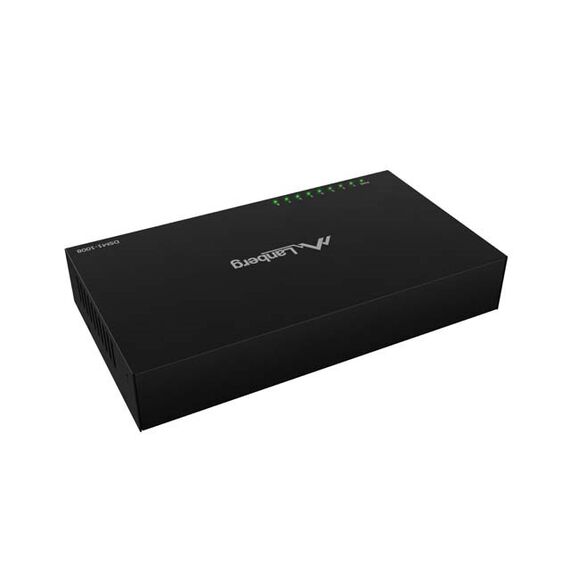 LANBERG DSM1-1008 SWITCH 8X 1GB/S UNMANAGED GIGABIT ETHERNET DESKTOP 12V (METAL CASE)