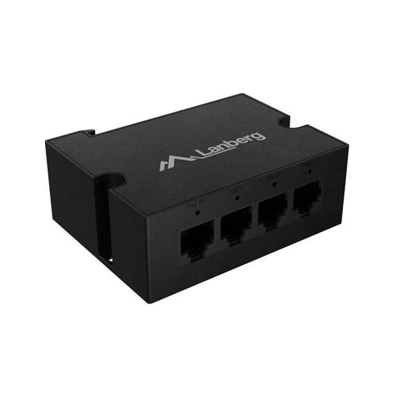 LANBERG DIN-GE4-BT-90W SWITCH 1XIN 3XOUT 1GB POE EXTENDER GIGABIT ETHERNET DIN RAIL BT 90W