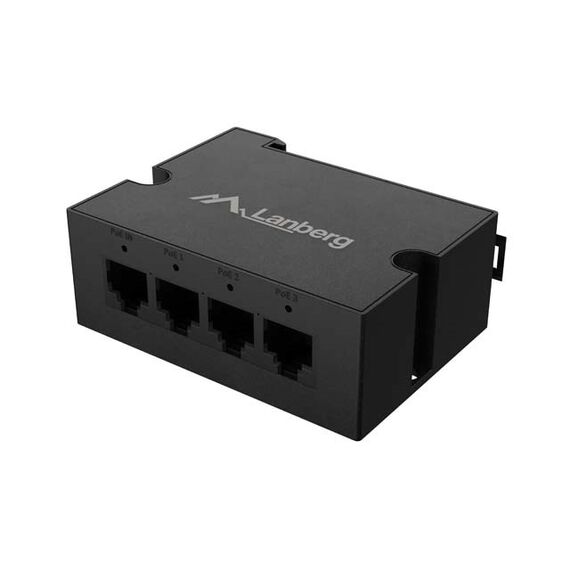 LANBERG DIN-GE4-BT-90W SWITCH 1XIN 3XOUT 1GB POE EXTENDER GIGABIT ETHERNET DIN RAIL BT 90W