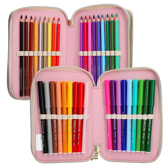 Miss Melody - Triple Pencil Case CLASSIC - Rosé / Toys