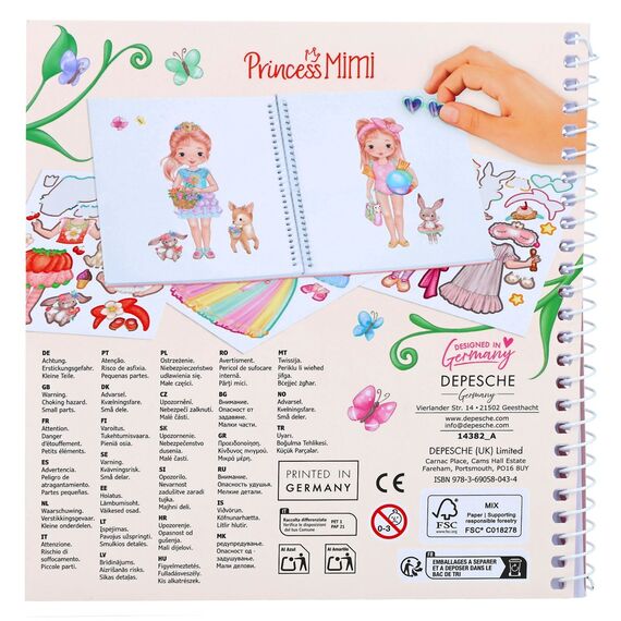 Princess Mimi - Sticker Book Dress Me Up (0414382) / Toys