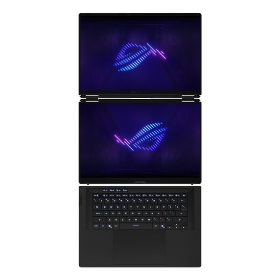 ASUS ROG Zephyrus Duo 16 GX651AX-U9322X Ultra 9 386H 2x16.0"3K Touch OLED 120Hz 1100nits AG 32GB LPDDR5X SSD2TB GeForce RTX 5090 24GB Cam1080p + IR 90WHrs W11Pro Aluminum Stellar Grey