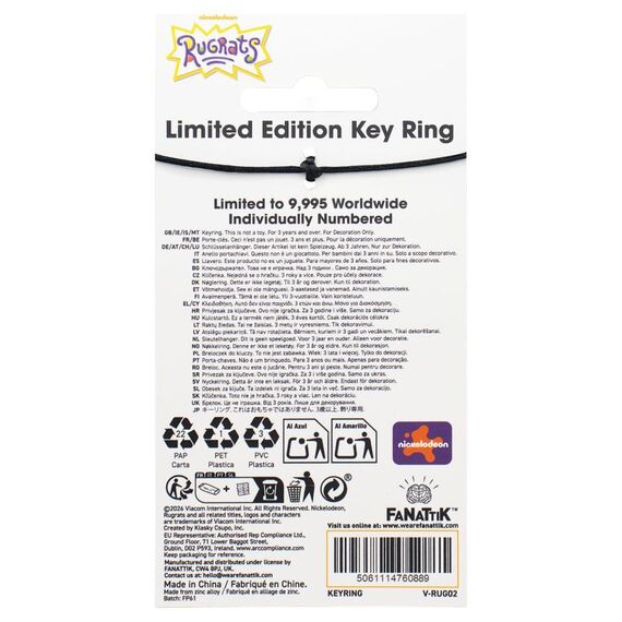 Rugrats Limited Edition 35th Anniversary Keyring