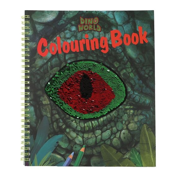 Dino World - Colouring Book With Reservible Seqins ( 0412757 ) / Toys