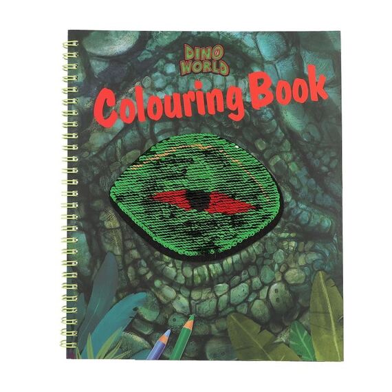 Dino World - Colouring Book With Reservible Seqins ( 0412757 ) / Toys