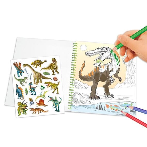 Dino World - Colouring Book With Reservible Seqins ( 0412757 ) / Toys
