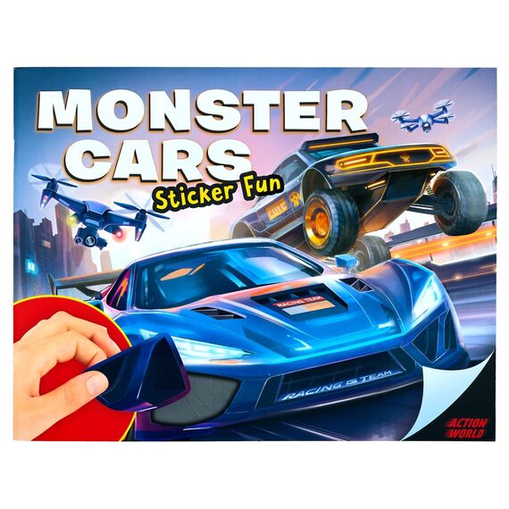 Dino World - Monster Cars Sticker Fun (0414206) / Toys