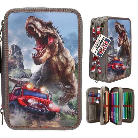 Dino World - Triple Pencil Case NEW WORLD (0013693) / Toys
