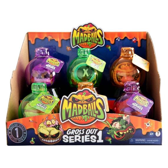 Mad Balls Bouncy Balls Gross Out Series 1 Display (12)