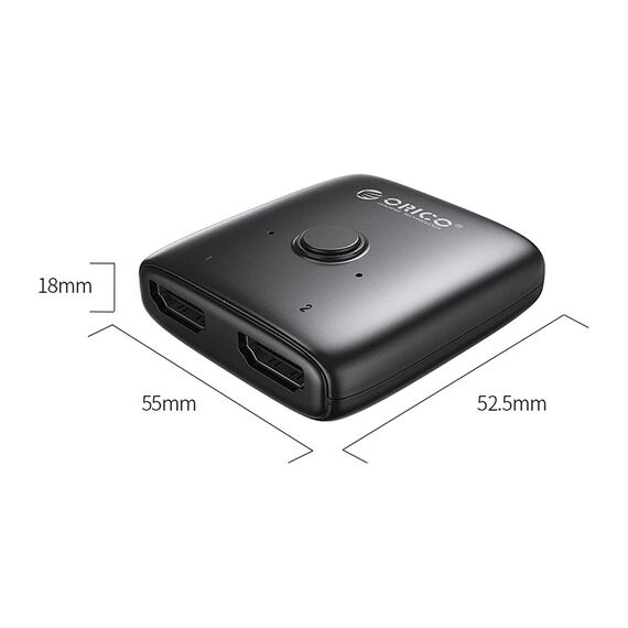 Orico AS2-A1 HDMI Adapter Bi-directional Splitter - Black