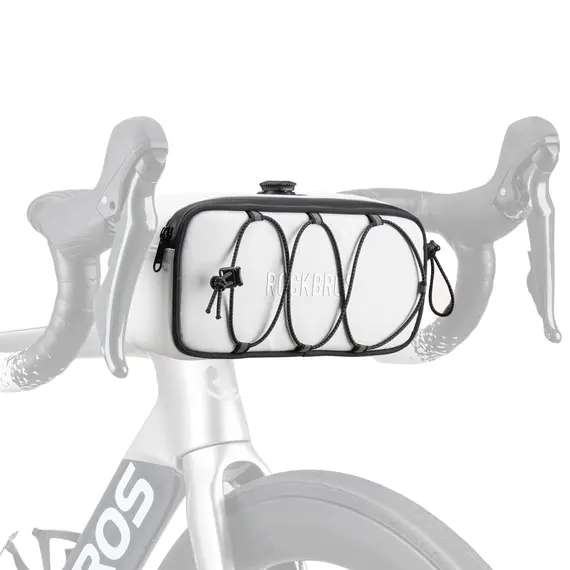 Torba na kierownicę 1,9L Rockbros TL001 ROAD TO SKY wodoodporna – biała