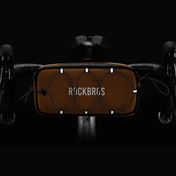 Torba na kierownicę 1,9L Rockbros TL001 ROAD TO SKY wodoodporna – pomarańczowa