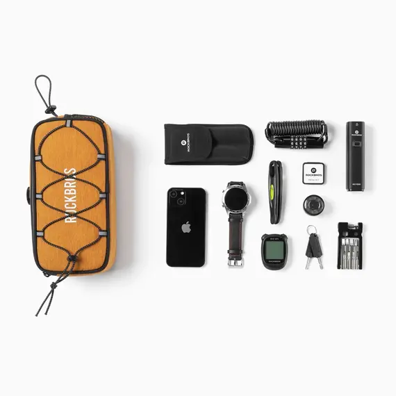 Torba na kierownicę 1,9L Rockbros TL001 ROAD TO SKY wodoodporna – pomarańczowa