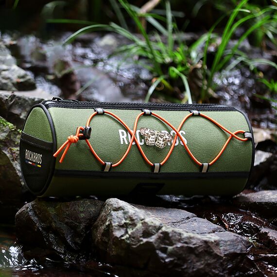 Torba na kierownicę 1,5L Rockbros TL002 ROAD TO SKY wodoodporna – zielona