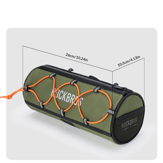 Torba na kierownicę 1,5L Rockbros TL002 ROAD TO SKY wodoodporna – zielona