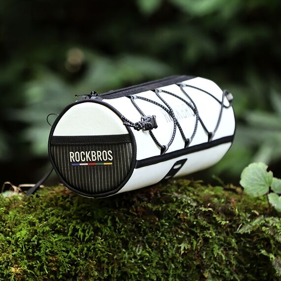 Torba na kierownicę 1,5L Rockbros TL002 ROAD TO SKY wodoodporna – biała