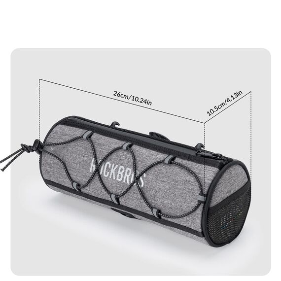 Torba na kierownicę 1,5L Rockbros TL002 ROAD TO SKY wodoodporna – szara