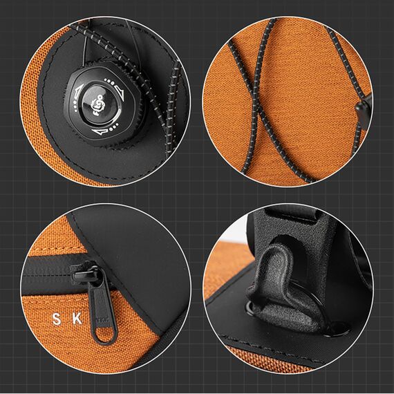 Torba pod ramę 2L Rockbros TL003 ROAD TO SKY wodoodporna – pomarańczowa