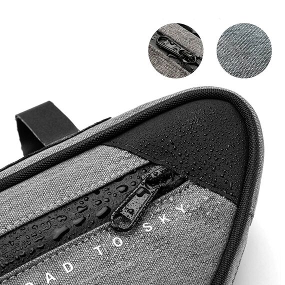 Torba pod ramę 2L Rockbros TL003 ROAD TO SKY wodoodporna – szara