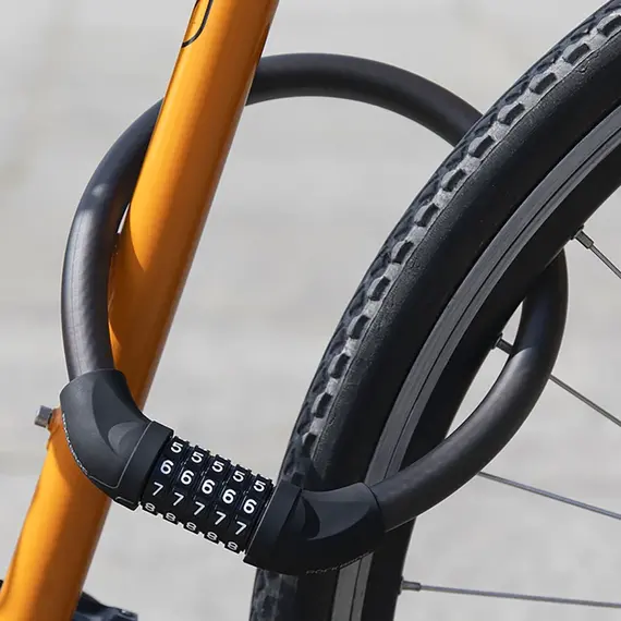 Zapięcie rowerowe Rockbros RKS570-RD – linka stalowa, szyfr