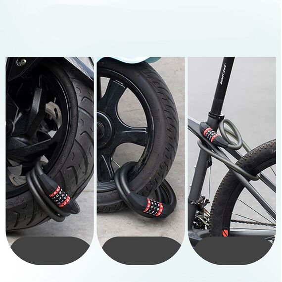 Zapięcie rowerowe Rockbros RKS507 – szyfr 5-cyfrowy