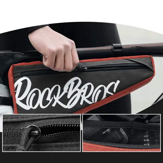 Torba trójkątna Rockbros G008 Flash Journey – XL, czerwona