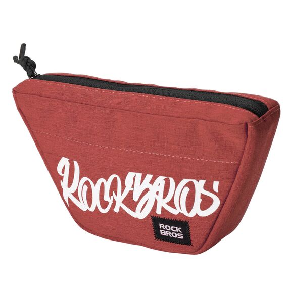 Torba na kierownicę Rockbros G011 Flash Journey – trapezoidalna, czerwona