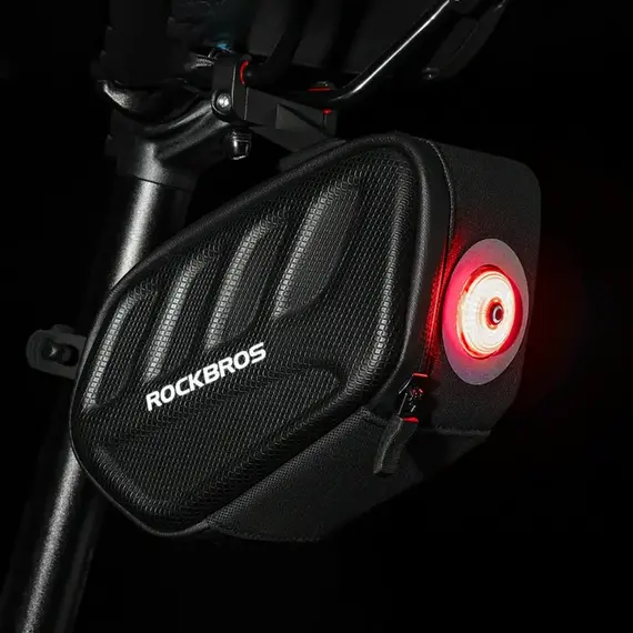 Torba podsiodłowa Rockbros C61 - twarda skorupa, pod lampkę