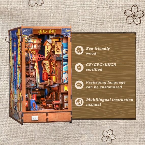 Book Nook Tsutenkaku Ichiban Street 23 x 12 cm