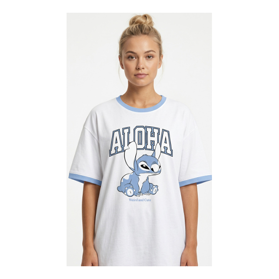 LILO & STITCH - Aloha Weird and Cute - Oversize T-Shirt Women (M)