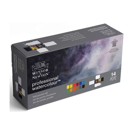 Winsor & Newton - Watercolour Proff. Field Pocket Set 12x1/2 Pans (831278) / Toys
