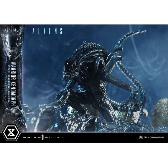 Aliens (Film) Ultimate Diorama Masterline Statue Warrior Xenomorph for Queen Alien 23 cm