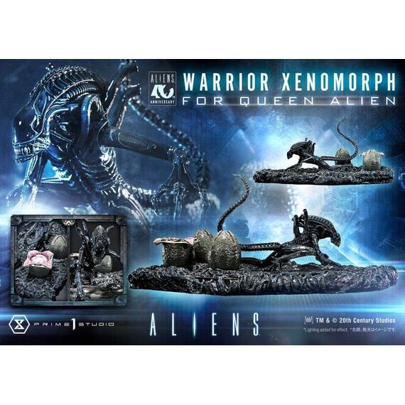 Aliens (Film) Ultimate Diorama Masterline Statue Warrior Xenomorph for Queen Alien 23 cm